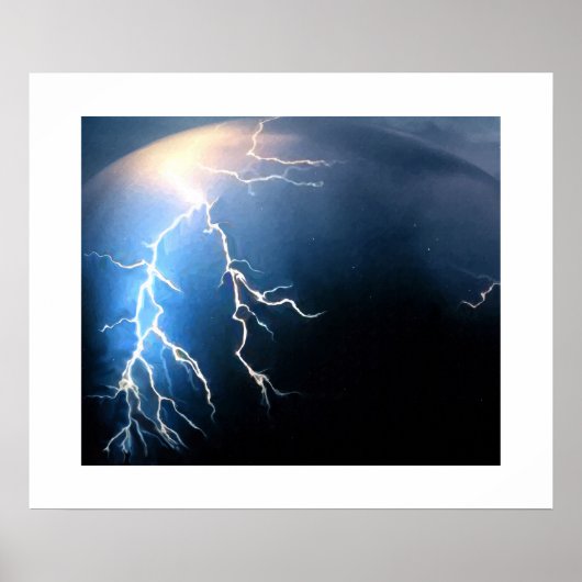 Bliksem over de horizon poster (Voorkant)