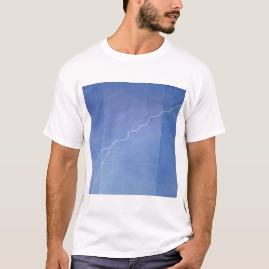 bliksem over het glasgebouw t-shirt (Voorkant)