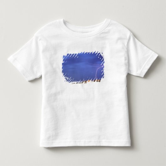 Bliksem slaat in heuvels bij Scottsbluff Kinder Shirts (Voorkant)
