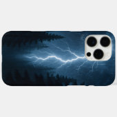 Bliksem slaat 's nachts door bos Case-Mate iPhone case (Achterkant (horizontaal))