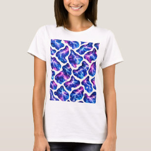Bliksem Storm Melkweg Patroon T-shirt