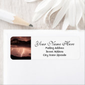 Bliksem Storm Return Address Etiket (Insitu)