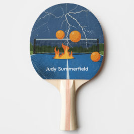 Bliksem Storm Tafeltennis, Vuur en Onweer Tafeltennisbatje