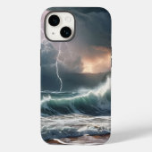 Bliksem Strike Waves Strand Landschap Case-Mate iPhone Case (Achterkant)
