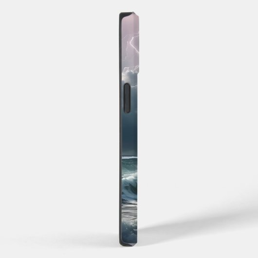 Bliksem Strike Waves Strand Landschap Case-Mate iPhone Case (Achterkant / Rechts)