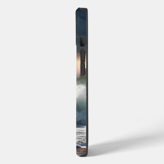 Bliksem Strike Waves Strand Landschap Case-Mate iPhone Case (Achterkant / Links)