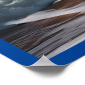 Bliksem Strike Waves Strand Landschap Poster (Hoek)