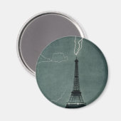 Bliksem treft de Eiffeltoren Magneet (Voorkant / Achterkant)