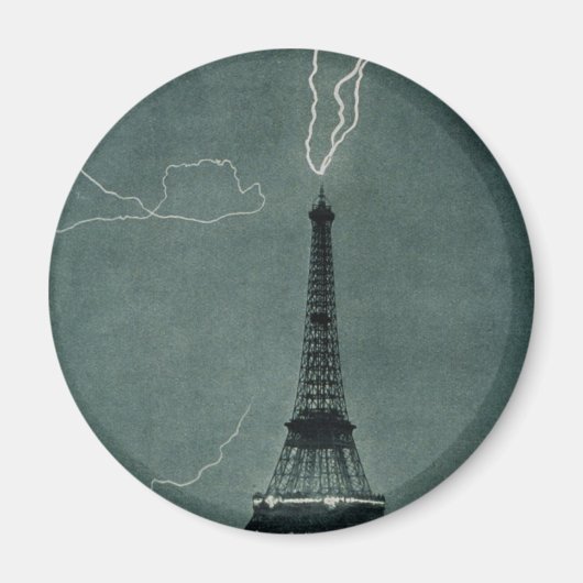 Bliksem treft de Eiffeltoren Magneet (Voorkant)