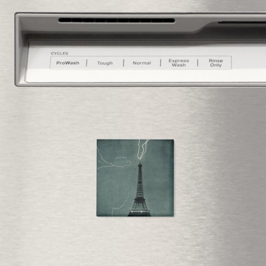 Bliksem treft de Eiffeltoren Magneet (Insitu (Vaatwasser))