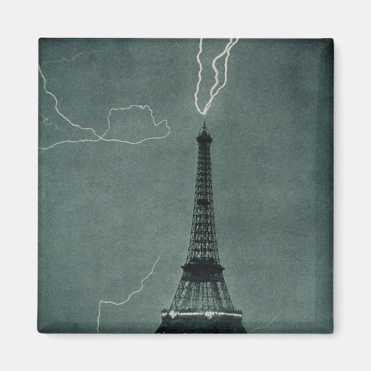 Bliksem treft de Eiffeltoren Magneet (Voorkant)