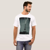 Bliksem treft de Eiffeltoren T-shirt (Voorkant volledig)