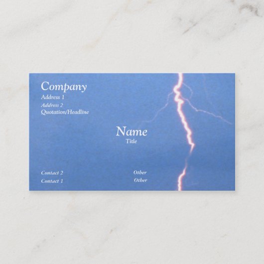 bliksem visitekaartje (Voorkant)