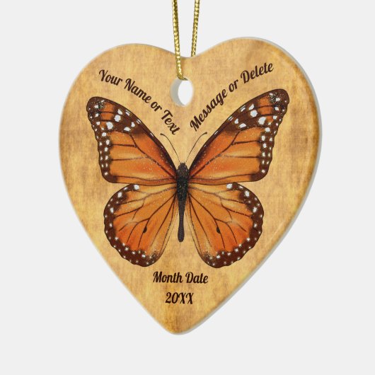 bliksem-vlinderversieringen keramisch ornament (Links)