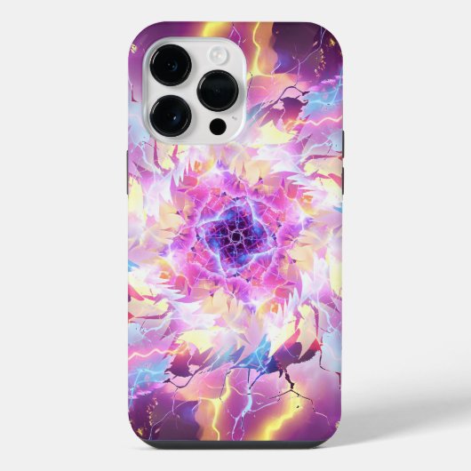 Bliksem Vuur Bal Ontploffing iPhone Hoesje (Achterkant)