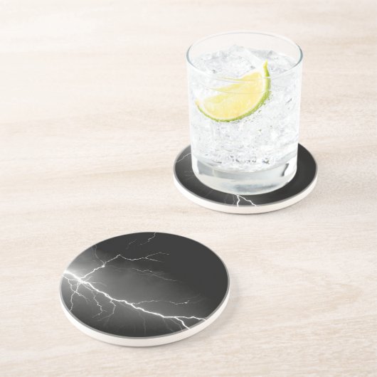 bliksem zandsteen onderzetter (Zijkant)