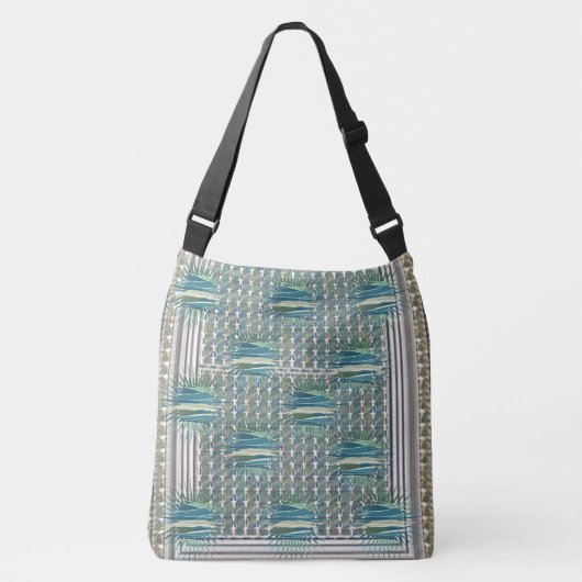 Bliksem Zee Blauwgroen blauw Crossbody Tas (Voorkant)
