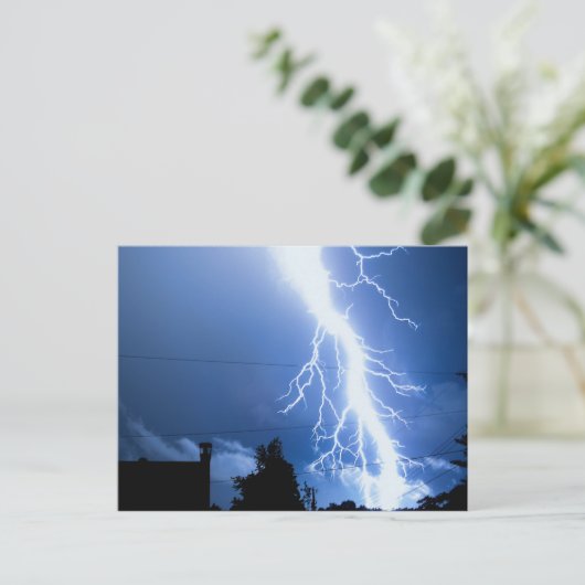Bliksemaantekening 2 briefkaart (Staand voorkant)