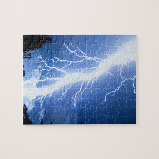 Bliksemaantekening 2 legpuzzel (Horizontaal)