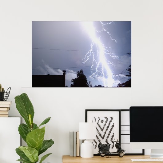 Bliksemaantekening 2 poster (Thuiskantoor)