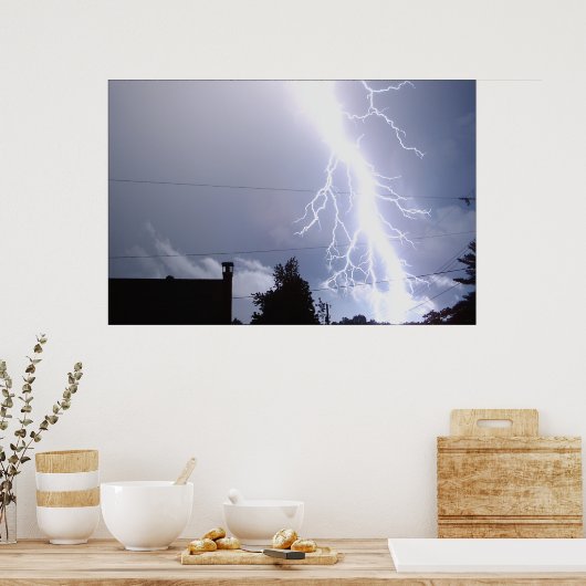 Bliksemaantekening 2 poster (Keuken)