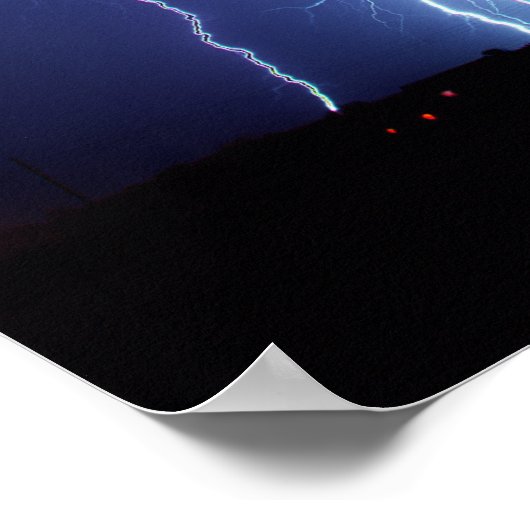 Bliksemaantekening 3 poster (Hoek)