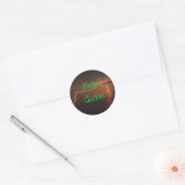 Bliksemachtergrond, Kickin Chickins Ronde Sticker (Envelop)