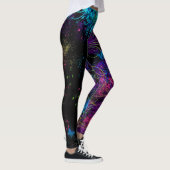 Bliksemachtig en Fun Mod Podge Colorful Grungy-lik Leggings (Rechts)