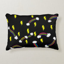 Bliksemafdekking en regenboogafdruk Accessoire Pil