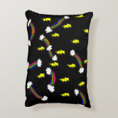 Bliksemafdekking en regenboogafdruk Accessoire Pil Accent Kussen (Achterkant (Verticaal))