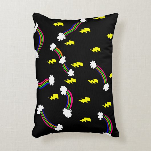 Bliksemafdekking en regenboogafdruk Accessoire Pil Accent Kussen (Voorkant(Verticaal))