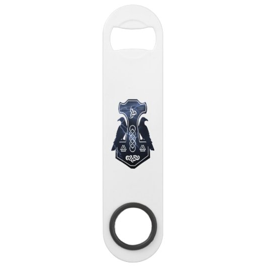 Bliksemafdruk van de hamerstaafsleutel van Thor Speed Flessenopener (Achterkant)