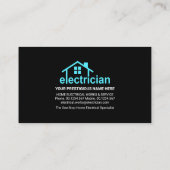 Bliksemafrakende elektrische daktop visitekaartje (Achterkant)