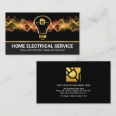Bliksembevestiging Storm Strike Gold Bulb Home Ele Visitekaartje (Voorkant / Achterkant)