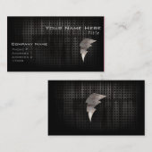 Bliksembolt; Koel zwart Visitekaartje (Voorkant / Achterkant)