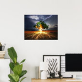 Bliksemboomkunst Poster (Thuiskantoor)