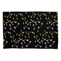 Bliksembout en regenboogdruk