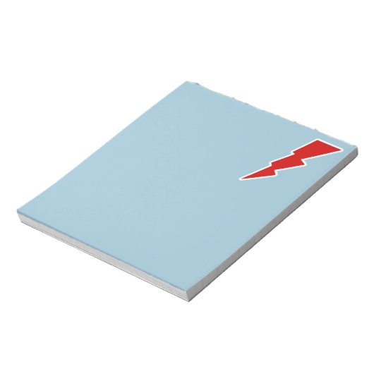 bliksembouten notitieblok (Linkerzijde)
