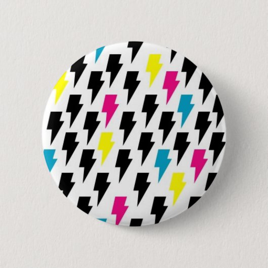 bliksembouten ronde button 5,7 cm (Voorkant)