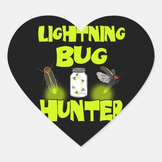 bliksembug hunter hart sticker (Voorkant)
