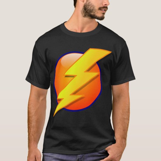 bliksemenergievectorclipart t-shirt (Voorkant)