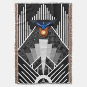 bliksemflens van de deco Mech Flare Throw Blanket Deken (Voorkant Verticaal)