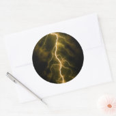bliksemflits ronde sticker (Envelop)