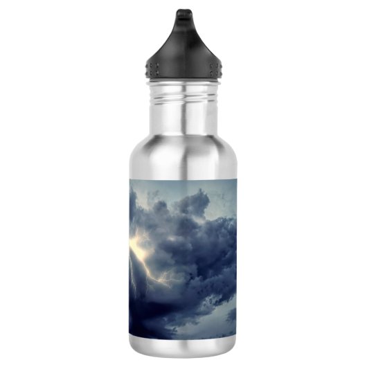 Bliksemflitsen tijdens storm waterfles  (Rechts)