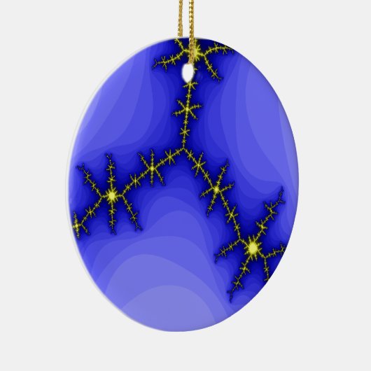 Blikseminslag Aangepaste verjaardag Keramisch Ornament (Rechts)