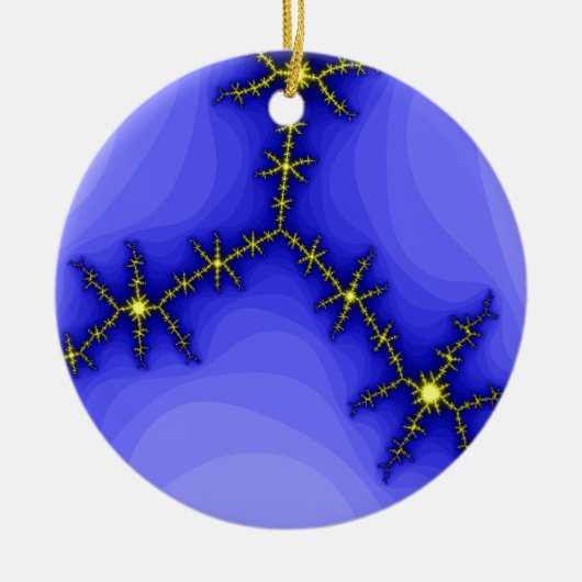 Blikseminslag Aangepaste verjaardag Keramisch Ornament (Voorkant)