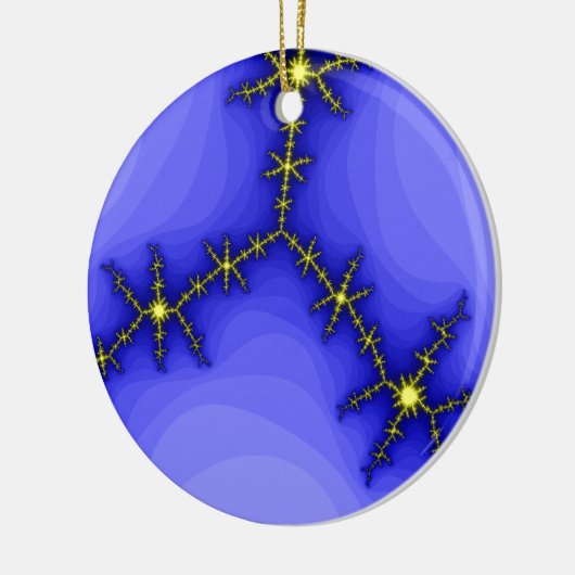 Blikseminslag Aangepaste verjaardag Keramisch Ornament (Links)