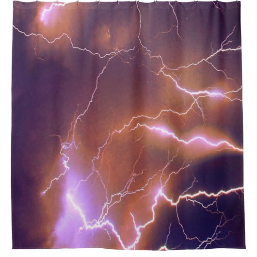 blikseminslag douchegordijn (Voorkant)