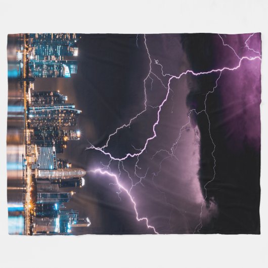 BLIKSEMINSLAG FLEECE DEKEN (Voorkant (Horizontaal))