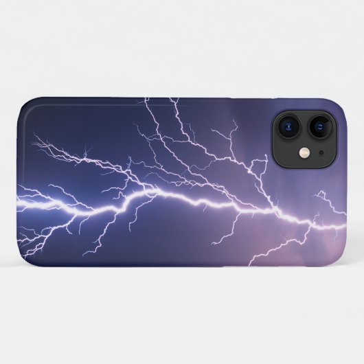 blikseminslag in de onstuimige lucht Case-Mate iPhone case (Achterkant (horizontaal))